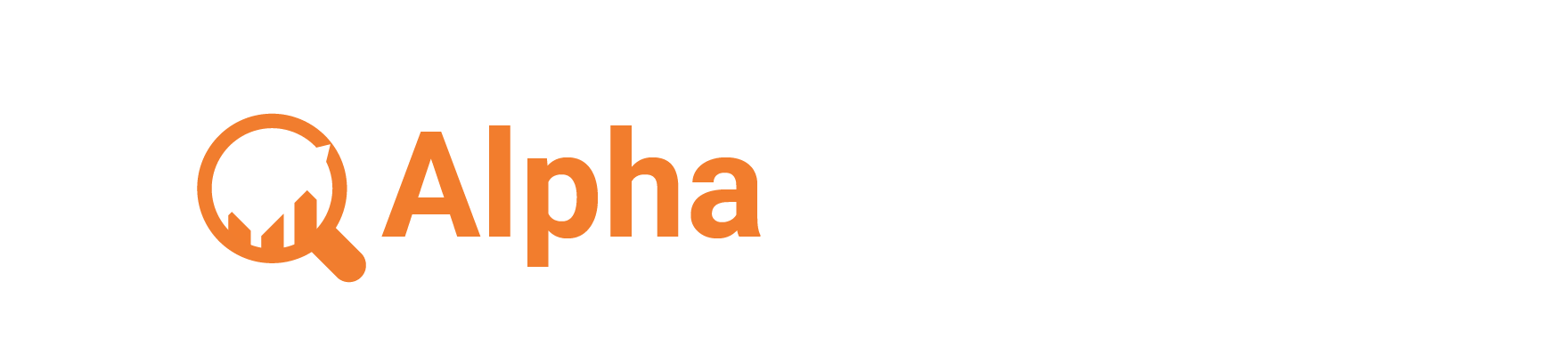 AlphaAnalytics White and Orange
